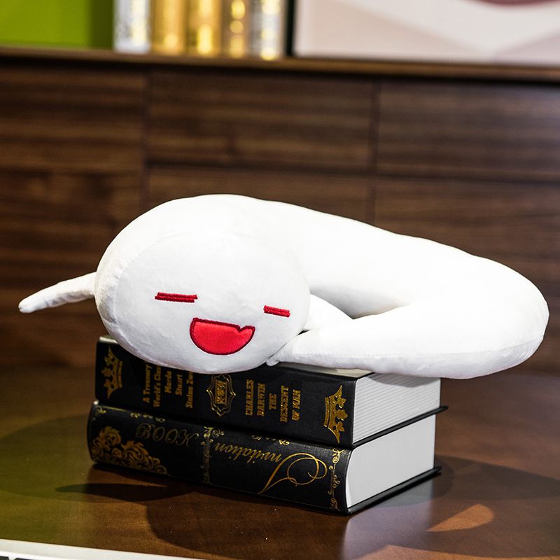 Bantal Bentuk U Desain Anime Genshin Impact Zhongli Hu Tao Dragon Bahan Plush