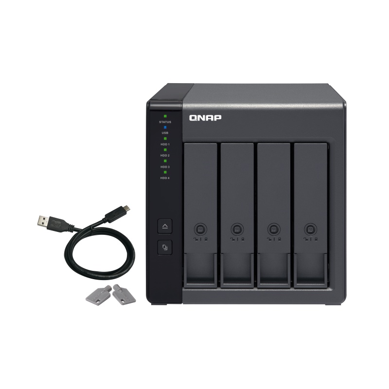 QNAP TR-004 4 Bay USB Type-C Direct Attached Storage Hardware RAID