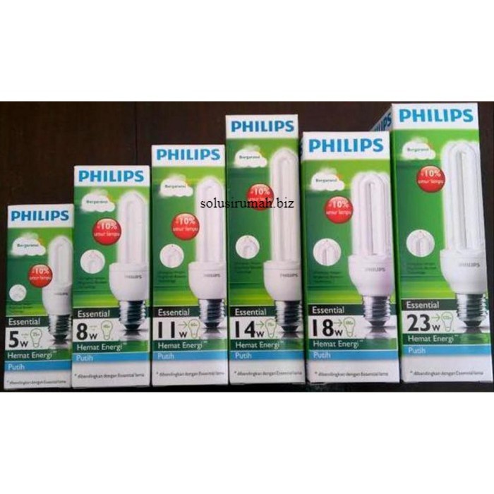 Lampu Philips Essential 18W putih 8Watt 18 W 18 Watt Philip