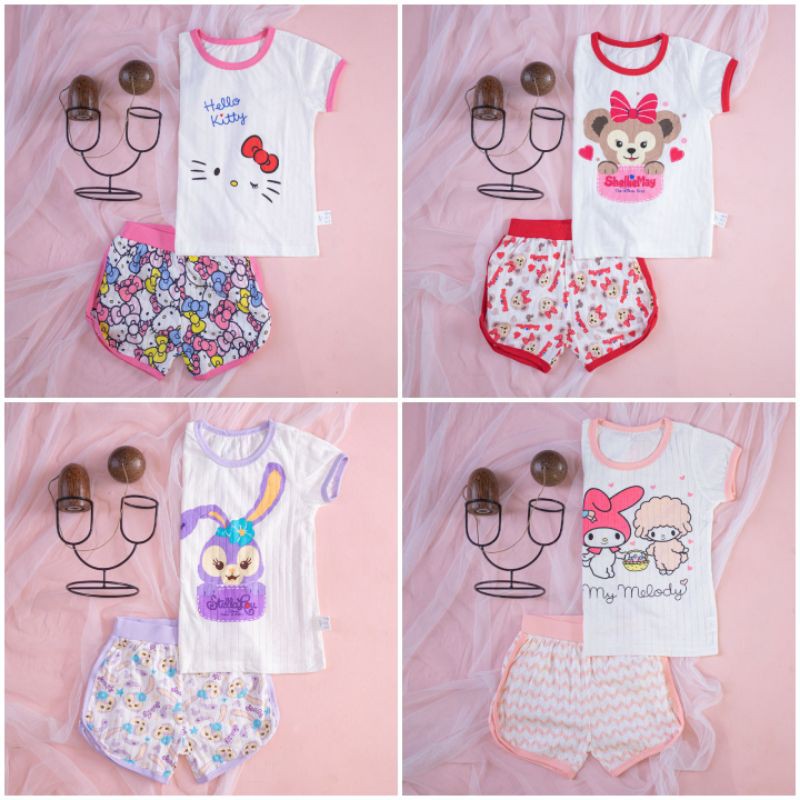 stelan baju rumah impor #1057 anak perempuan