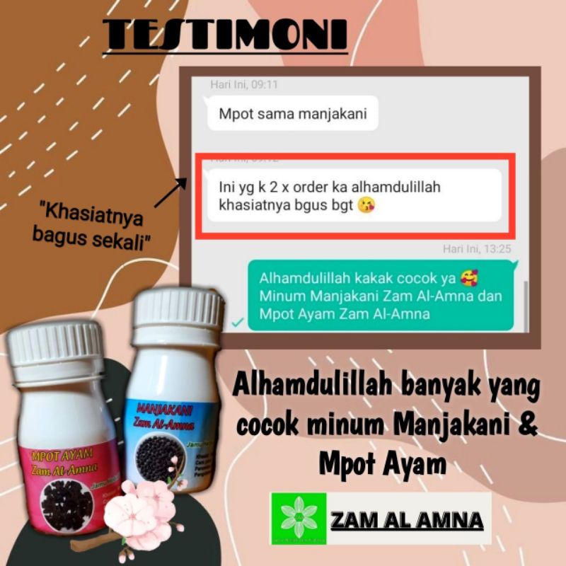 Manjakani Mpot Ayam Herbal Kuat Pria Wanita