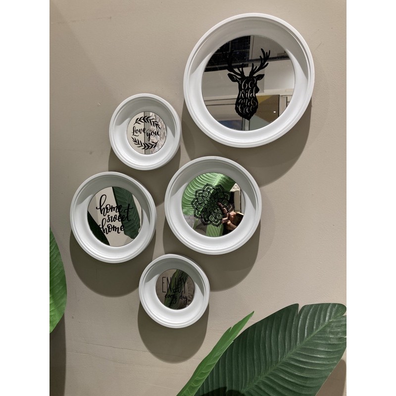 Jual WALL DECOR KACA 1 SET INFORMA&transliving Hiasan dinding_wall