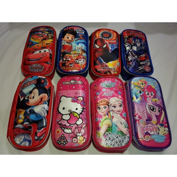Pencil Case/Kotak Pensil/Pencil Organizer Anak Karakter Harga Grosir