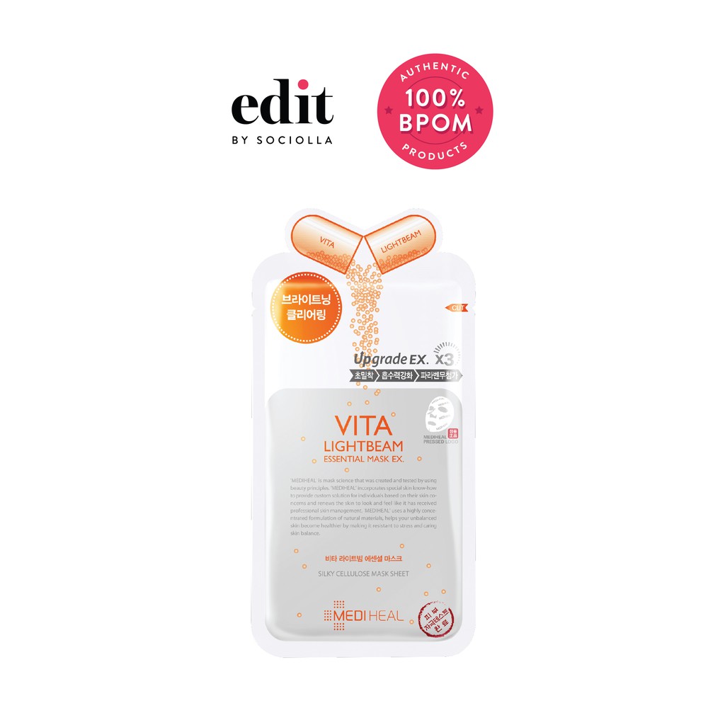 

Mediheal Vita Lightbeam Essential Mask - Single Piece - Edit by Sociolla