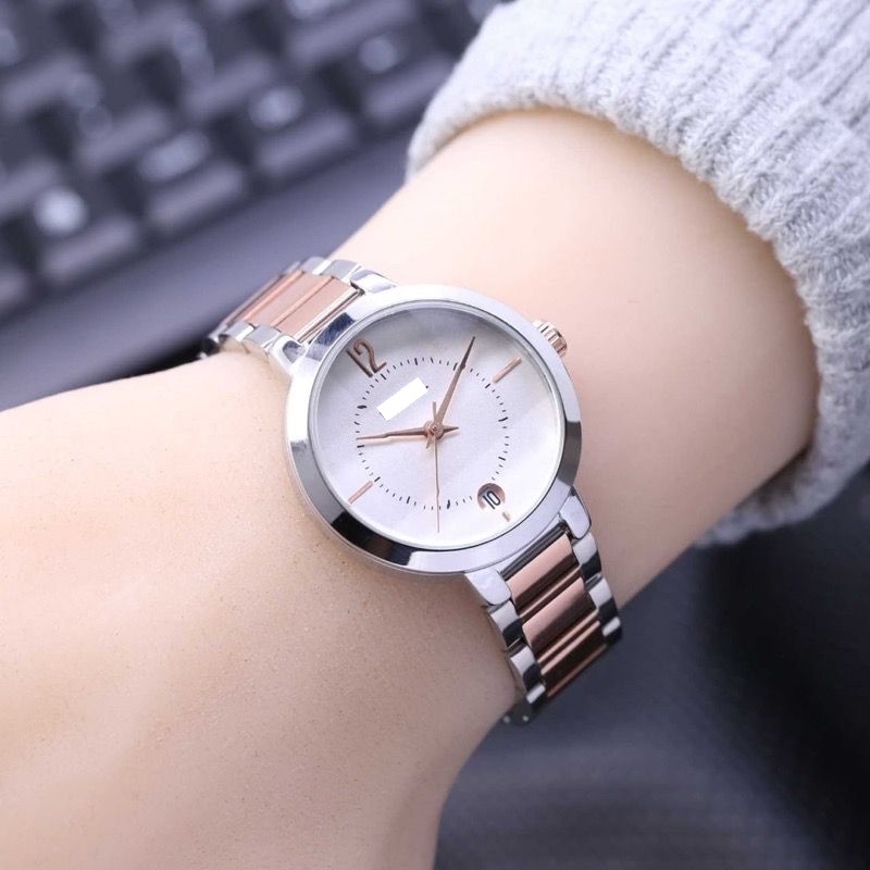 (BISA COD) BEST SELLER! JAM TANGAN FASHION WANITA KACA BELIMBING TANGGAL AKTIF