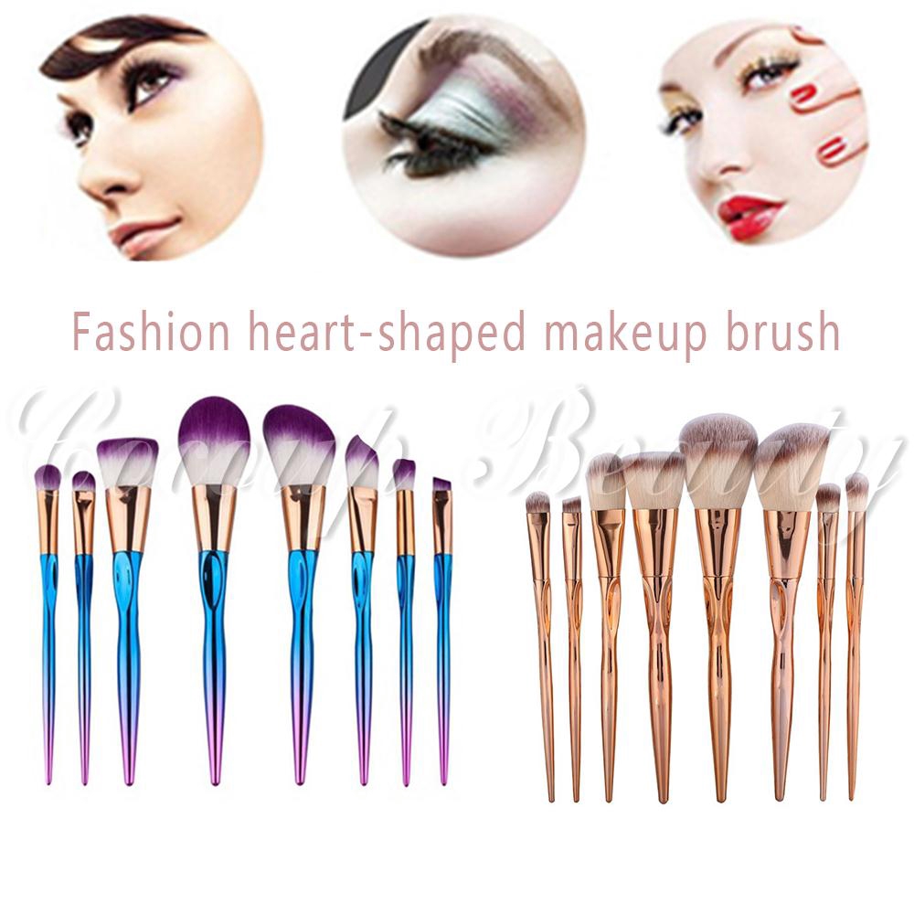 Bayar Di Tempat COD Missdo Set Brush Kosmetik Makeup Bentuk Hati