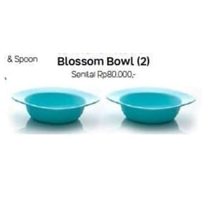 Blossom Bowl (2) Biru Mangkok Tupperware Alat Makan Minum Original