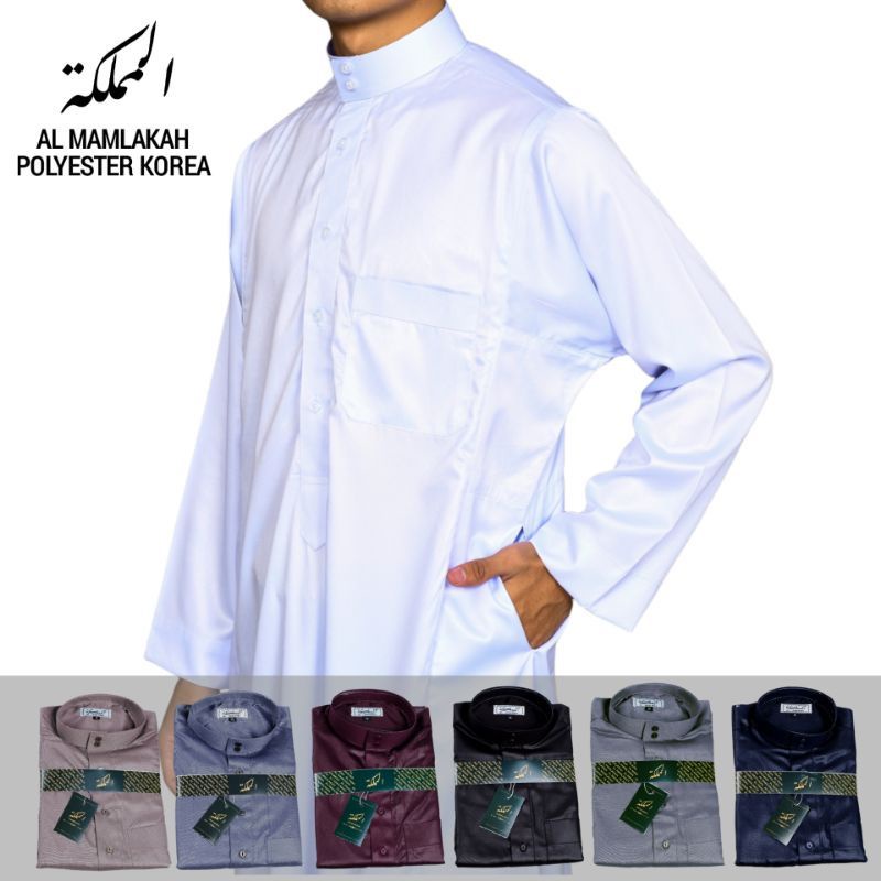 GAMIS JUBAH AL MAMLAKAH MODEL SAUDI POLYSTER KOREA ORIGINAL