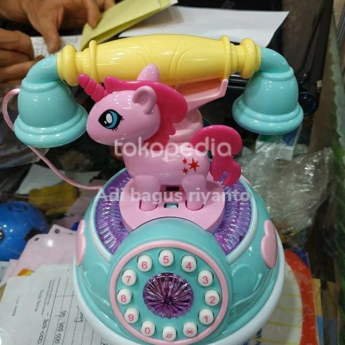 ONSALE MAINAN ANAK TELPON MODEL KUDA PONY UNICORN LUCU