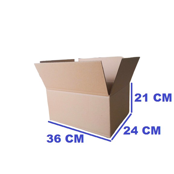 

Karton box 36*24*21 CM Carton Box Kardus Polos SINGLE WALL