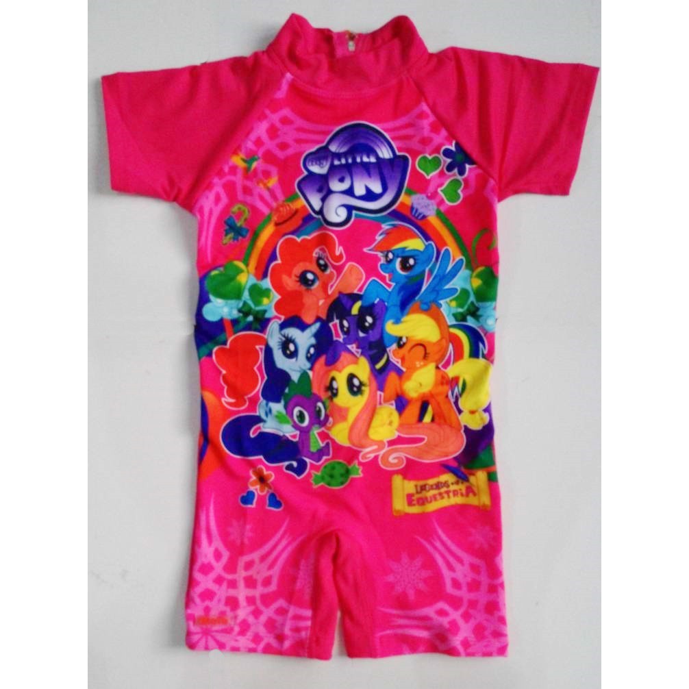 Baju Renang Anak Perempuan Baju Renang Anak Cewek Diving Little Pony Pink (UKURAN XXL) - RNKD30