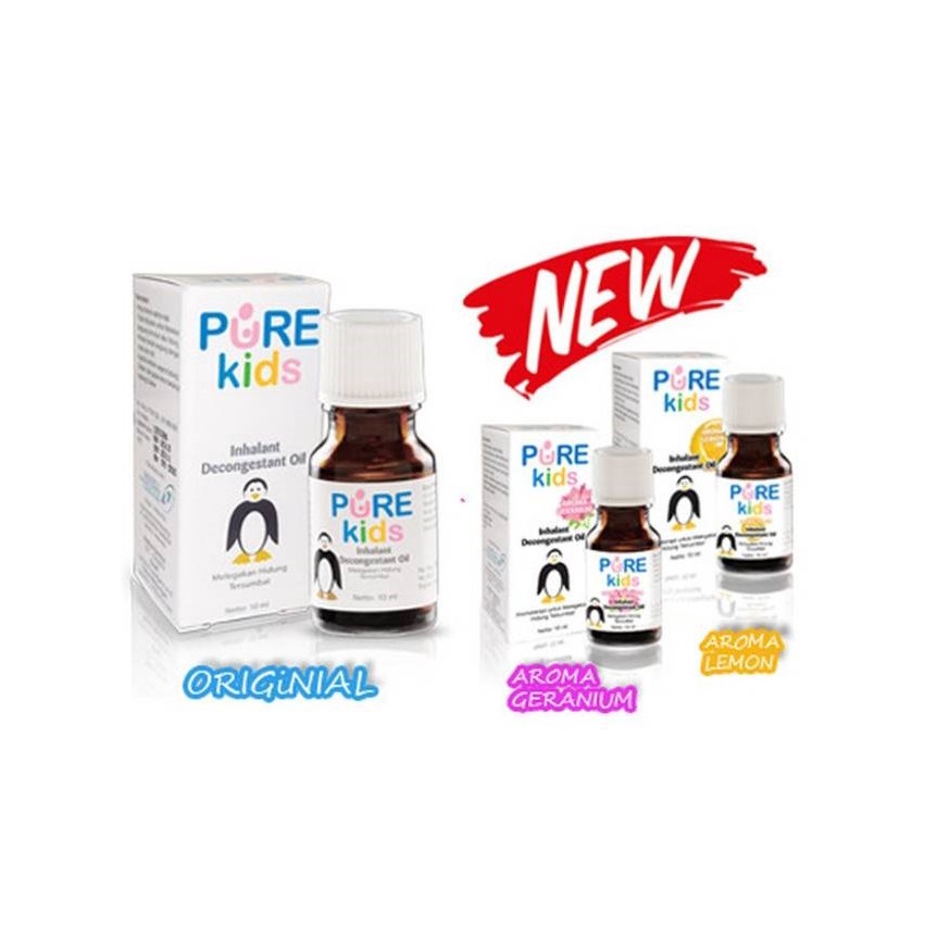 Paket PURE KIDS PUREKIDS INHALANT DECONGESTANT OIL 10 ML PELEGA HIDUNG TERSUMBAT