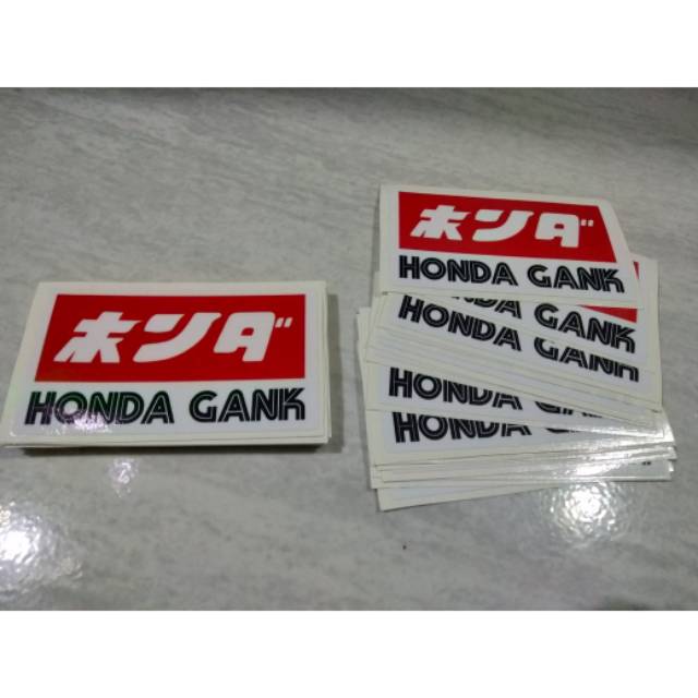 35+ Trend Terbaru Stiker Honda Gank