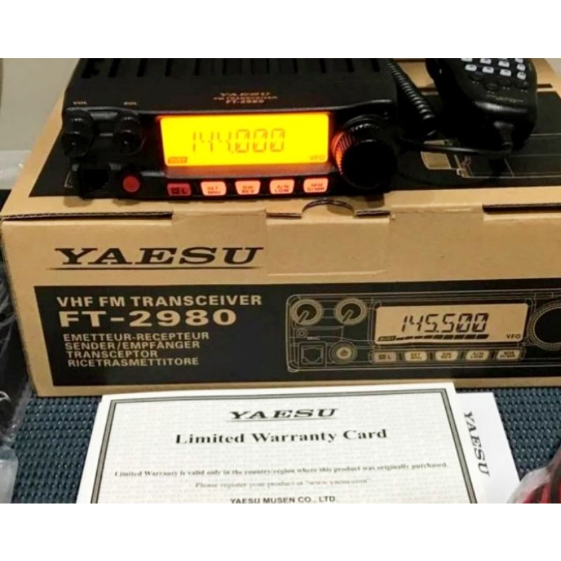 Radio rig yaesu ft 2980 vhf 80 watt original musen japan