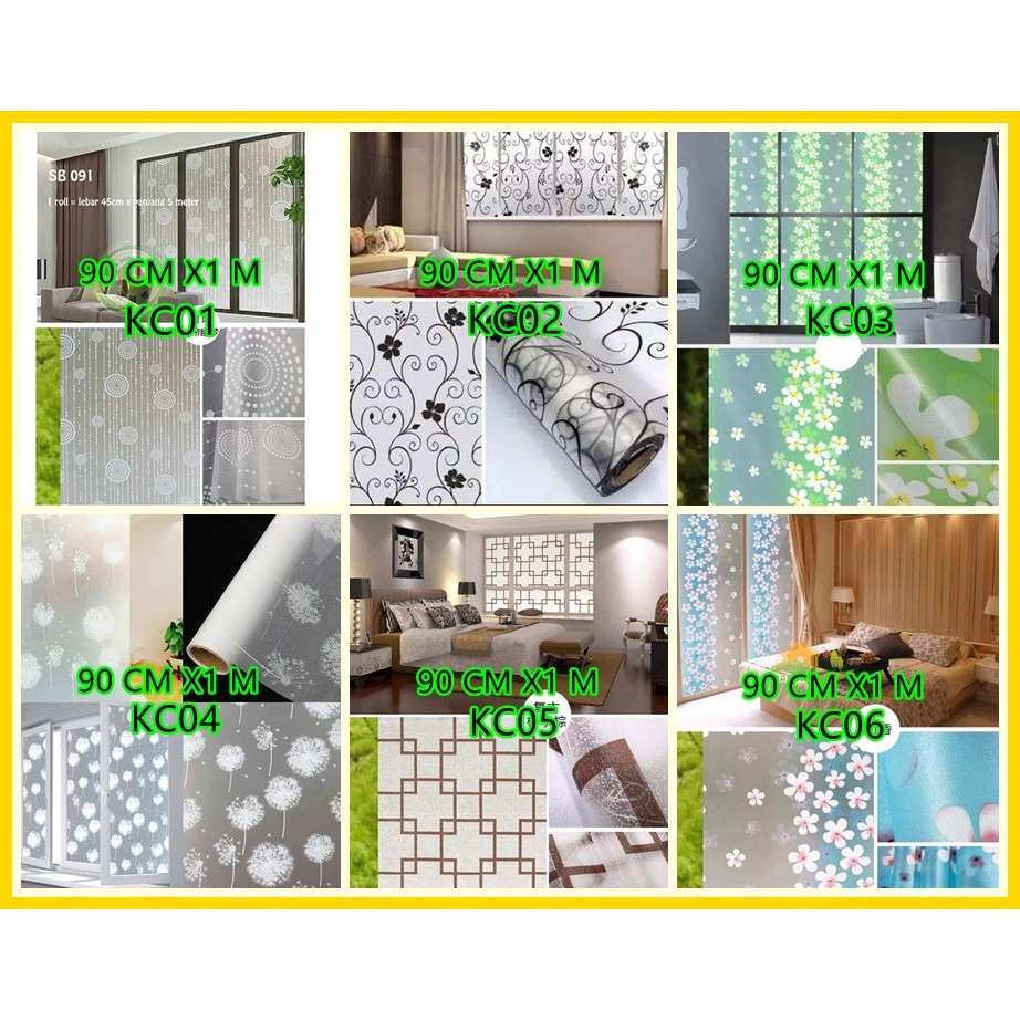 Bayar Di Tempat Cod Stiker Sticker Kaca Wallpaper Kaca Motif Jendela Rumah 90 Cm X 1 Meter Shopee Indonesia