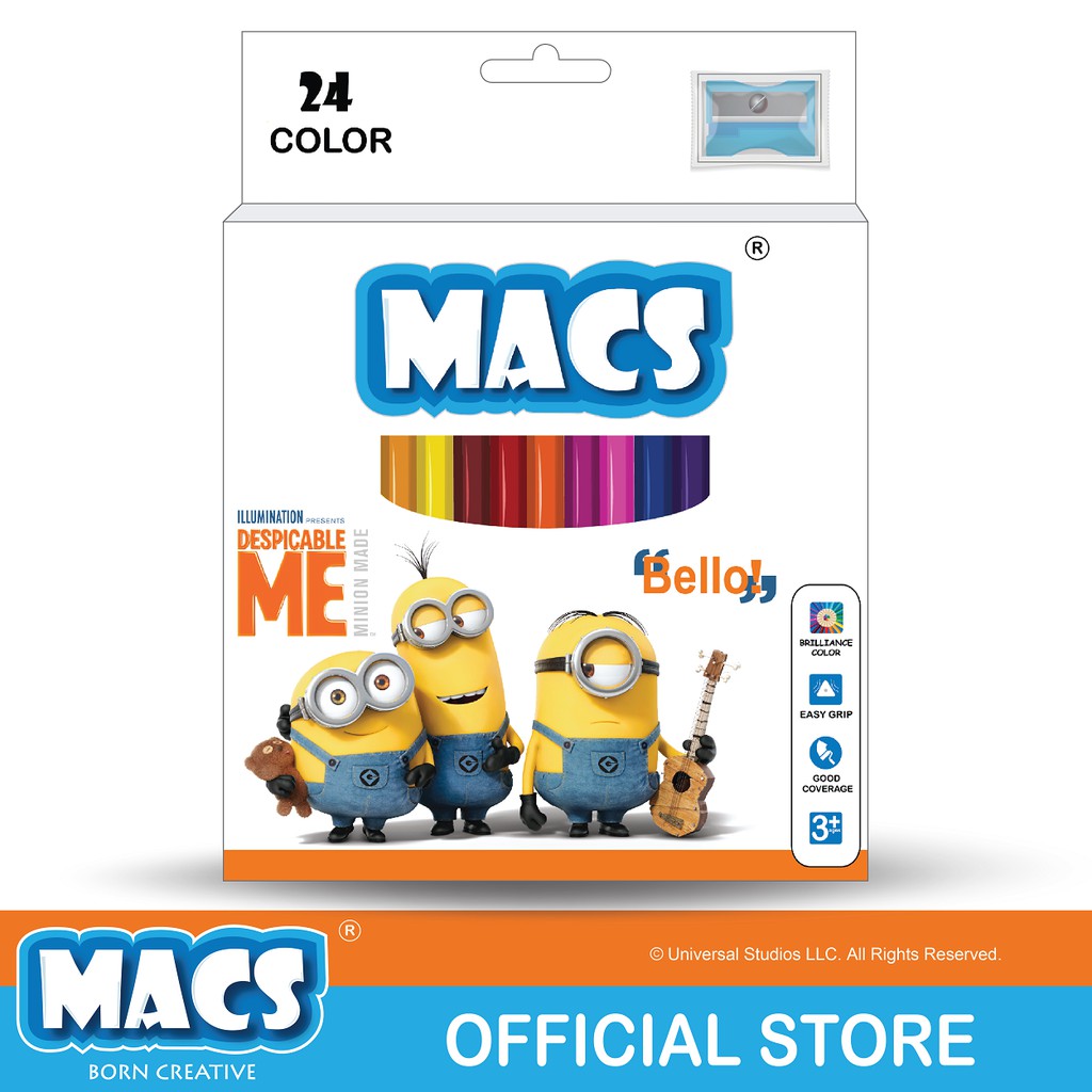 

MACS Coloring Pencils Despicable Me - Minion 1 (24 colors)