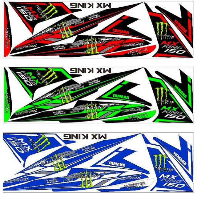 Striping Jupiter Mx King 150 Variasi Stiker Lis Motor List Body
