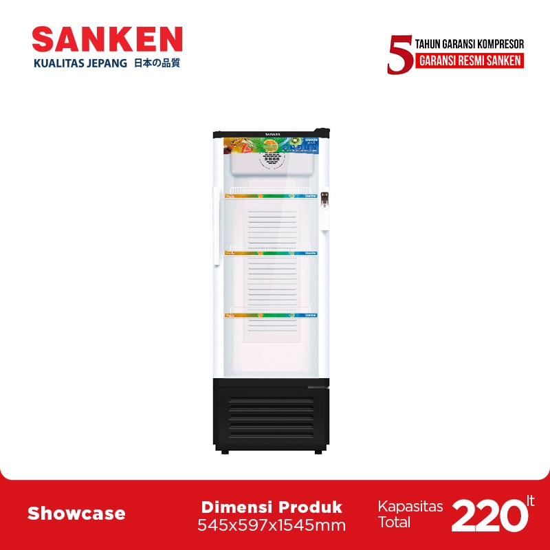 Sanken Showcase 220 L Warna Random SRS-229 BK/MR