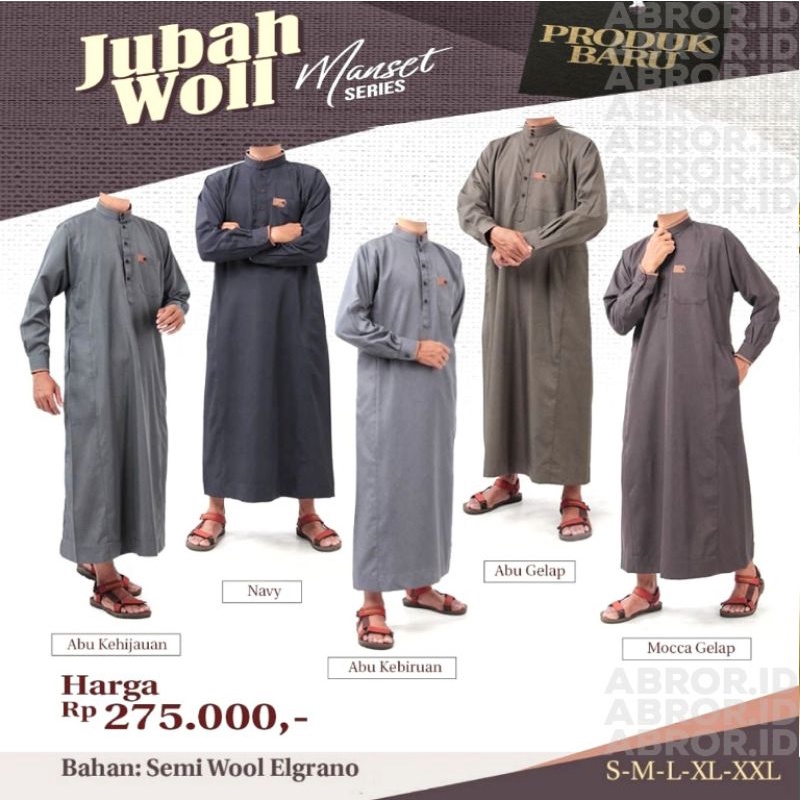 JUBAH WOOL MANSET ATTUQA - JUBAH WOL MANSET ATTUQA - JUBAH WOLL MANSET ATTUQA - JUBAH SAUDI - GAMIS 