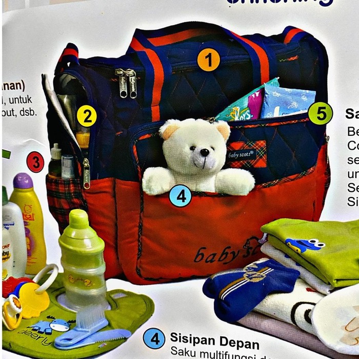 Tas scots bayi boneka ukuran besar | baby scots boneka