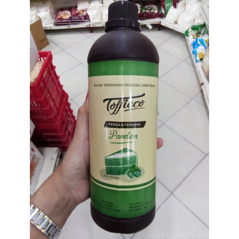 

Pasta Perisa Kue TOFFIECO Tofieco PANDAN Pasta 1kg 1lt 1liter 1 Kg lt liter