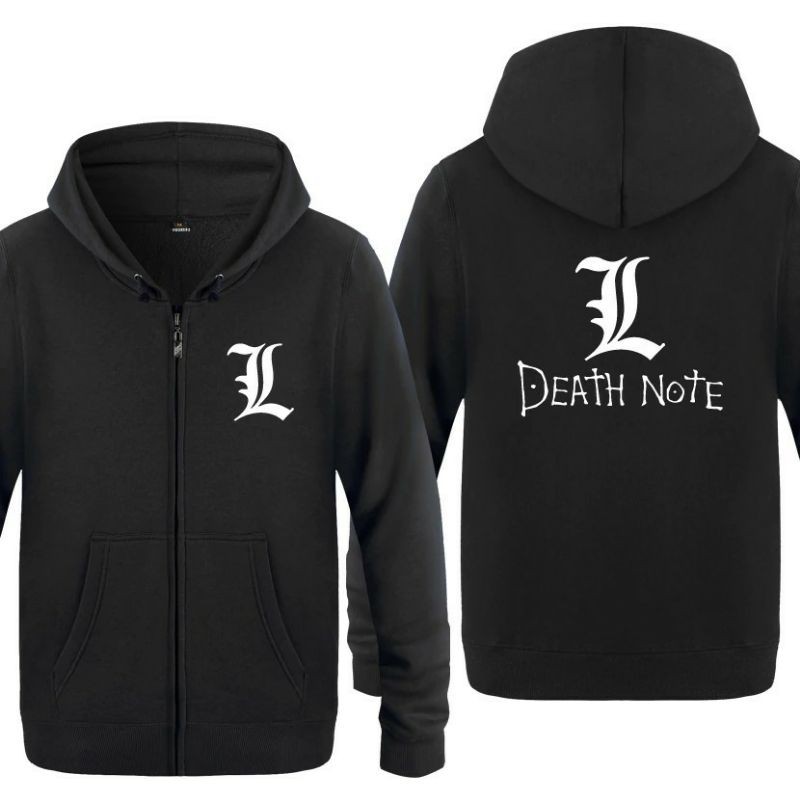 Jaket Hoodie Zipper Anime L deathnote