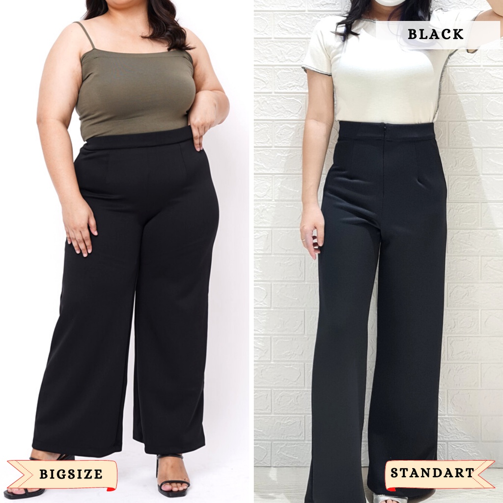 ready 5383 prime high waist culottes scuba standart bigsize long cullotes