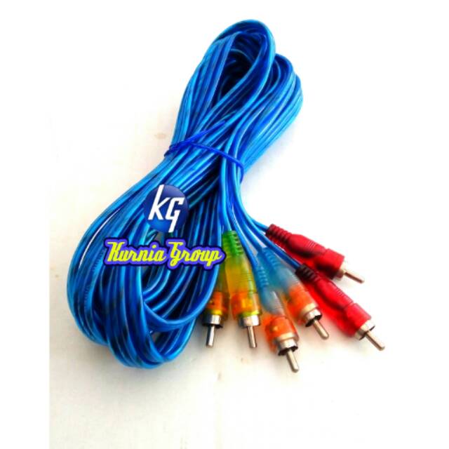 Kabel RCA 3 Pin Audio Video 1.5 Meter / Cable Jek Rca 3-3 Transparan HQ / jeck Kabel DVD &amp; speaker