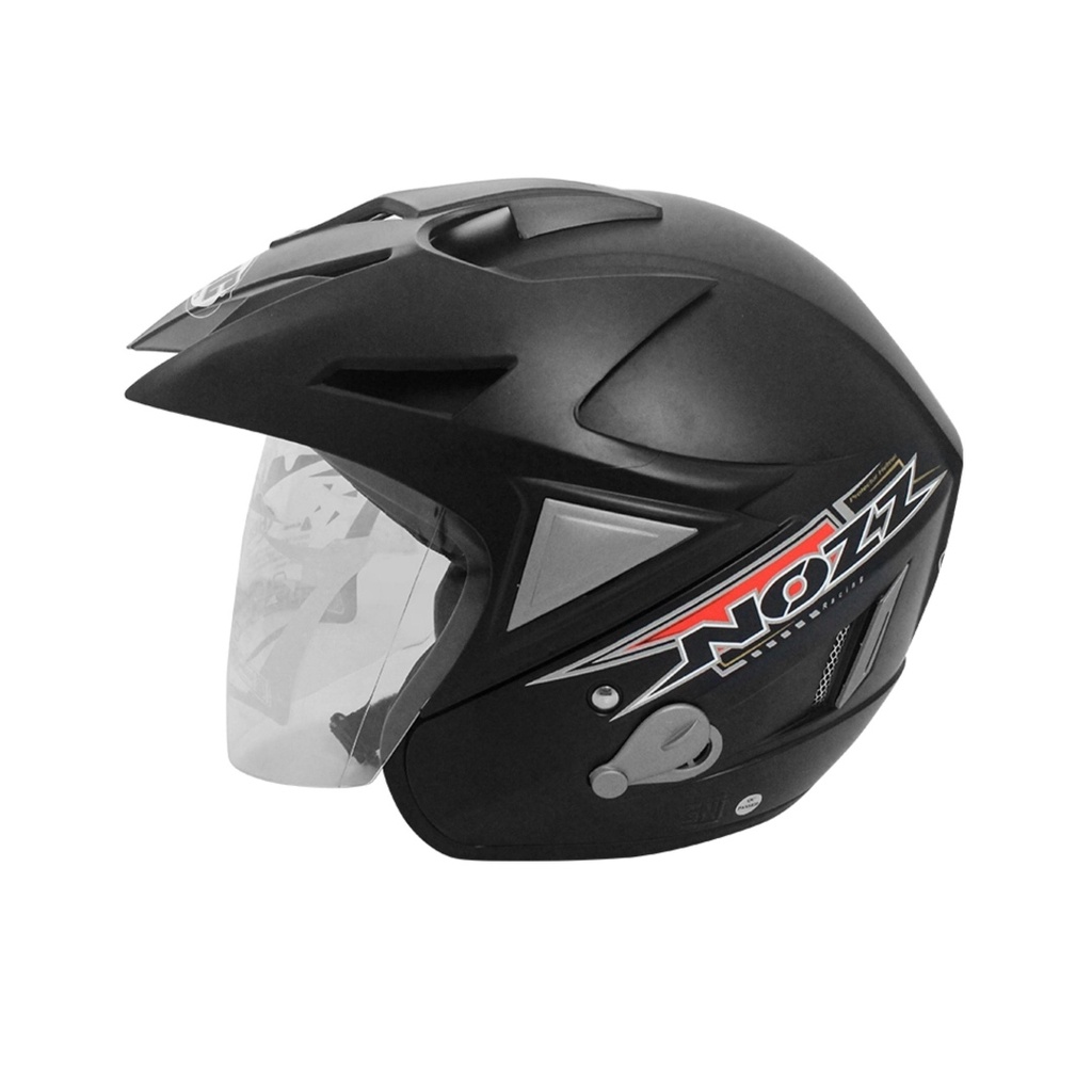 Helm Motor Cocok Untuk Perjalanan Jauh Hbc Helm Half Pace Nozz Doff Warna Hitam