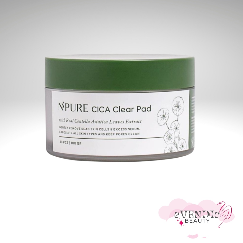 Npure cica clear pad / peeling/kapas wajah [NPURE CICA PAD POT]