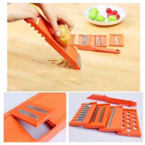 Parutan Multifungsi 8 IN 1 / Kitchen Treasure Multifuinctional Cutter - Parutan Serbaguna Buah dan Sayur