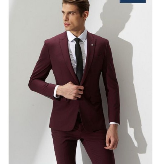 SETELAN BLAZER PRIA MODERN SUIT 4IN1 - SUPER MAROON TWIST PREMIUM ORIGIANL NIKAYU SLIMFIT STYLE