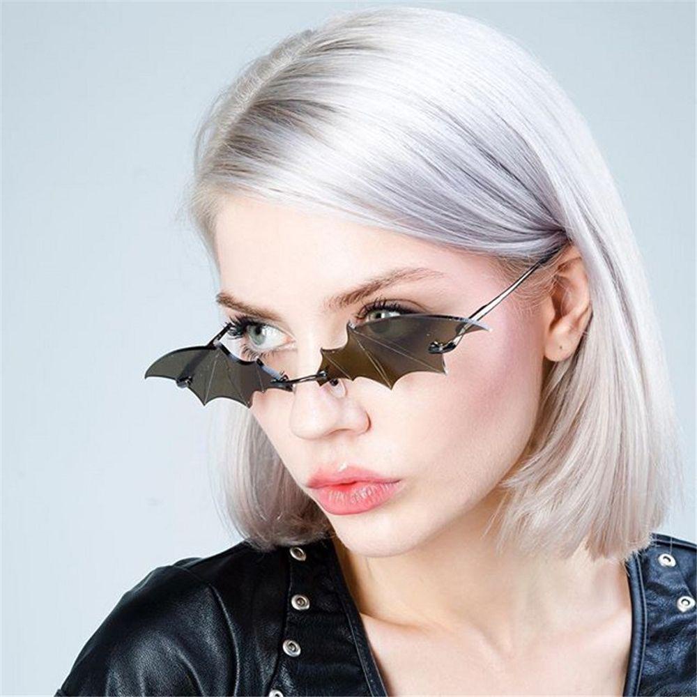 Lily Kacamata Hitam Wanita Frame Metal Slim Untuk Pesta / Cosplay