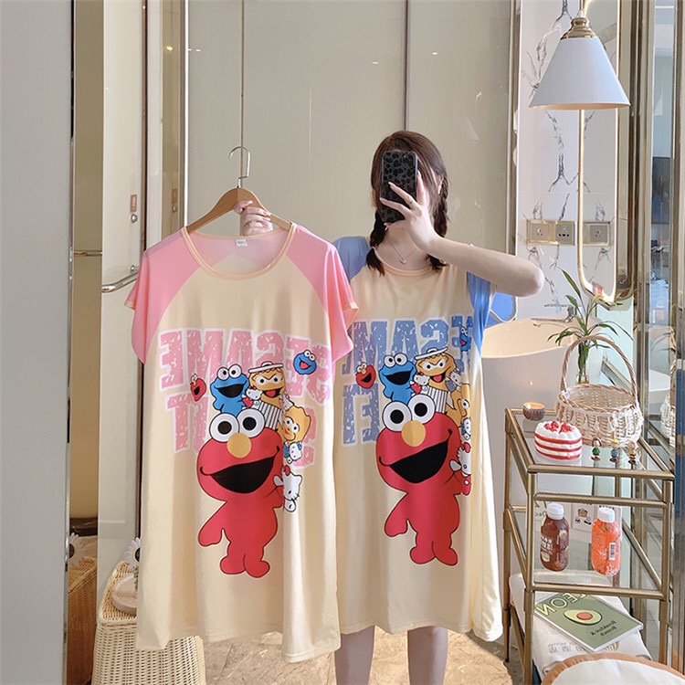 Baju Tidur Baju Rumah Santai Dress Santai Dress Tidur Panjang Import Korea