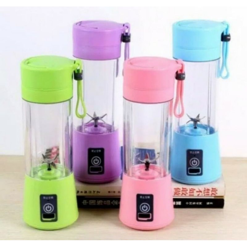 MAKASSAR V41 Blender botol 6 mata pisau juice blender mini usb portable otomatis elektrik blender jus bisa di cas