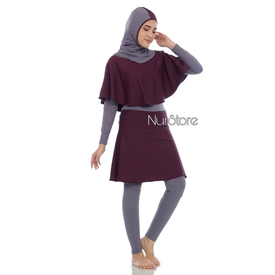 Jual Baju Renang Muslimah Dewasa Rosela Marina Indonesia|Shopee Indonesia