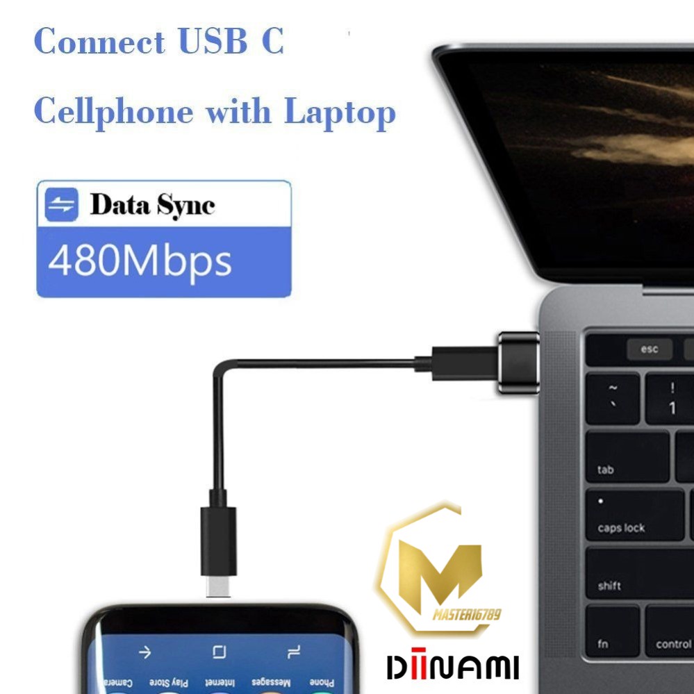 DM-G02 DIINAMI SAMBUNGAN TIPE C KE USB OTG USB TYPE C FEMALE TO USB A MALE ADAPTER CONVERTER CONNECTOR MA3456