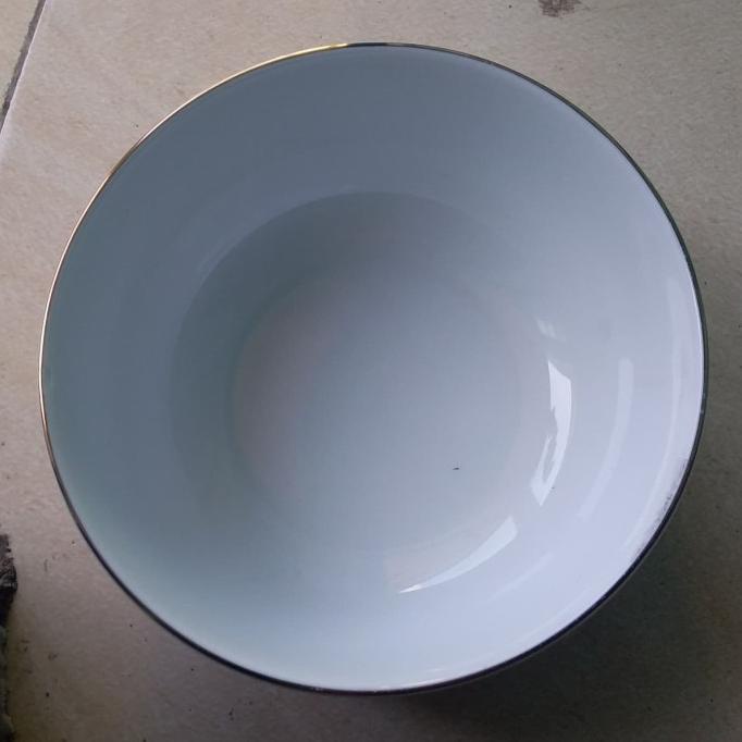 @=@=@=@=] MANGKOK SAYUR POLOS LIST EMAS MANGKOK SAJI MANGKOK KERAMIK