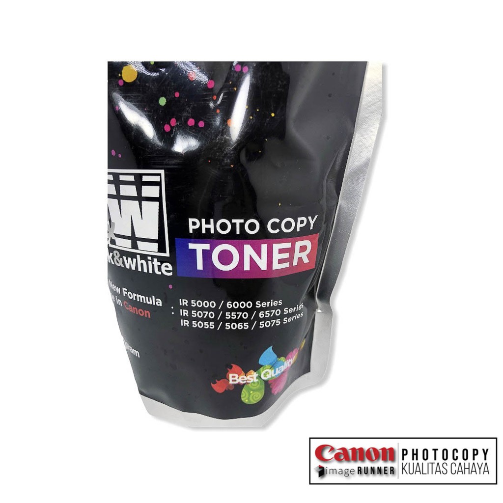 Toner B&amp;W Black and White Mesin Fotokopi Canon IR 6000/6570 IRA 6075 ORIGINAL