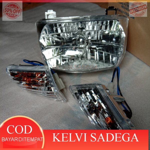 Headlamp Reflektor lampu dan sein Honda Supra X lama Supra x100