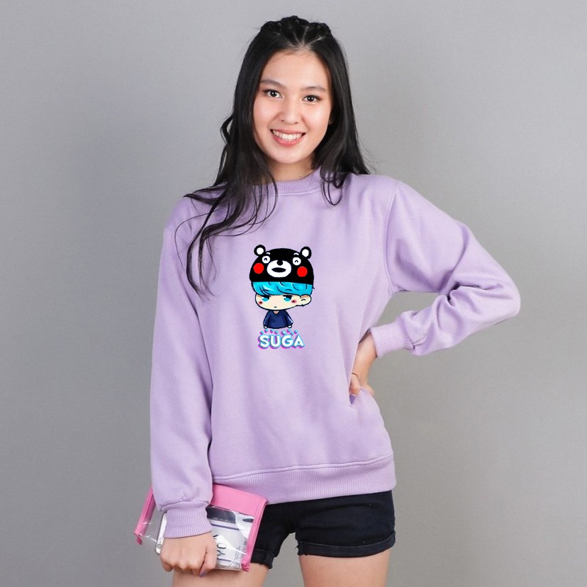 Sweater Suga BTS Pria &amp; Wanita | Sweater Korea Style Fleece Cotton | Dhea Fashion