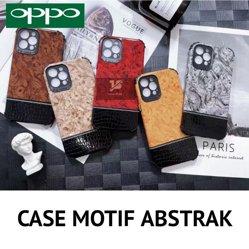 CASE SOFTSHEEL MOTIF ABSTRAK OPPO A3S A15 A54 RENO 6 4G