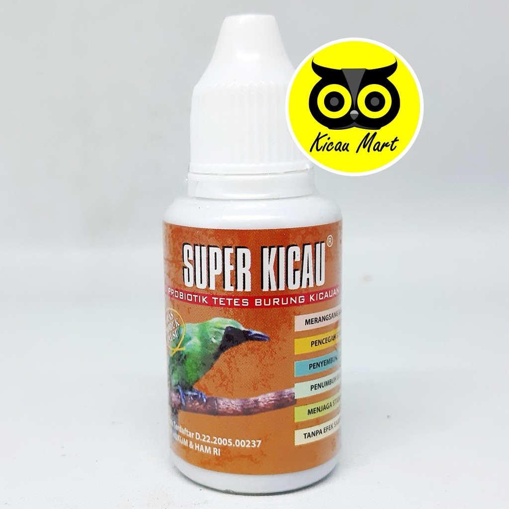 VITAMIN BURUNG PROBIOTIK TETES SUPER KICAU OBAT PENGGACOR PENAMBAH POWER MURAI KACER CUCAK VTNSKSK