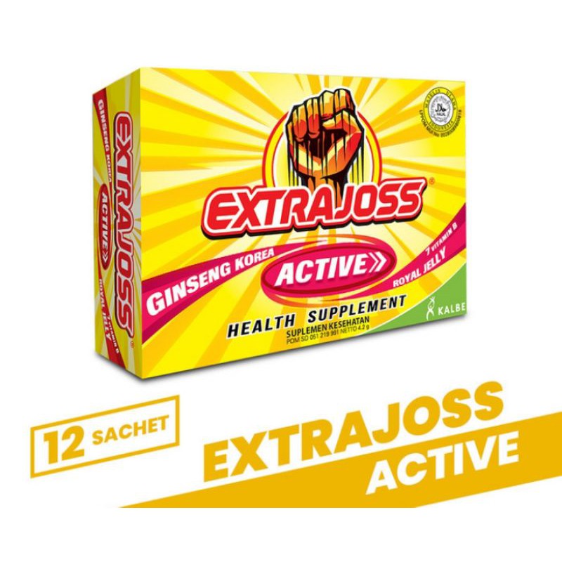 

extra Joss active sachet (12sset)