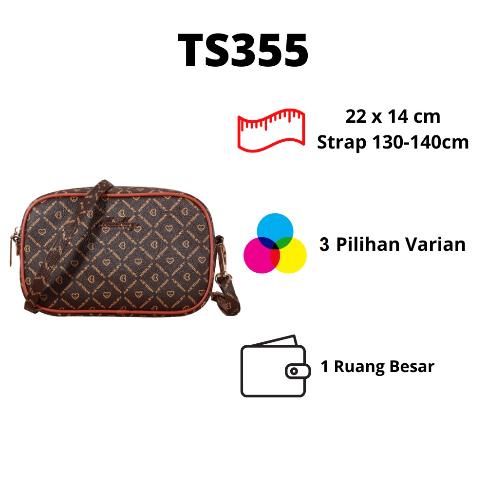 TS355 Tas Selempang Wanita Tas Slempang Tas Bahu Wanita Tas Selempang Wanita Import Tas Selempang Murah Tas Bahu Wanita Tas Selempang Wanita Korea