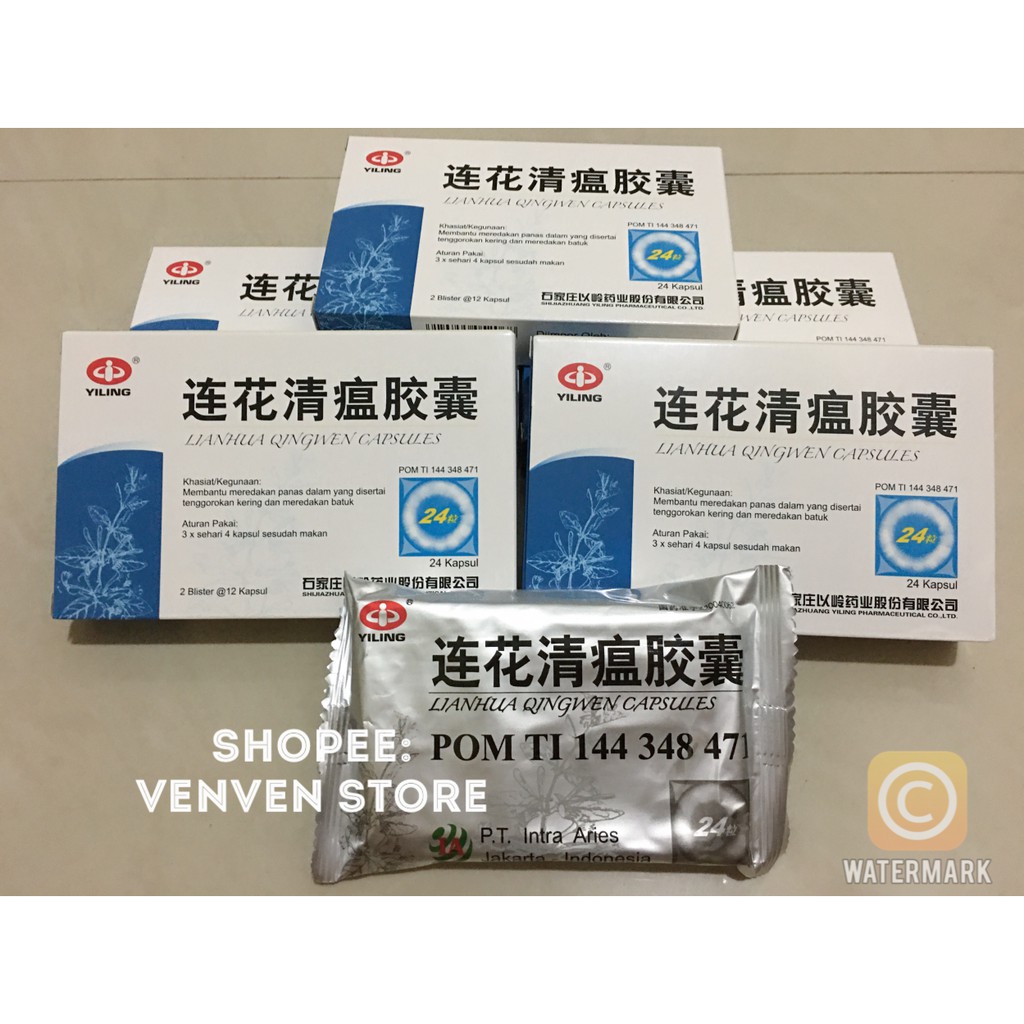 [RESMI BPOM] Lianhua Qingwen 24 Kapsul Ready