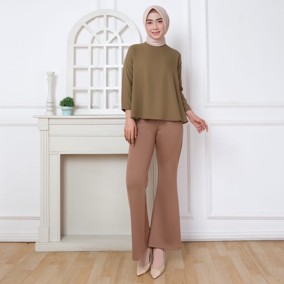 blouse lengan panjang/atasan wanita all size