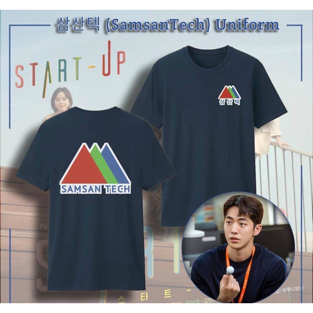 Samsan Tech Uniform SandBox Drama Start Up Nam Do San Navy Tshirt