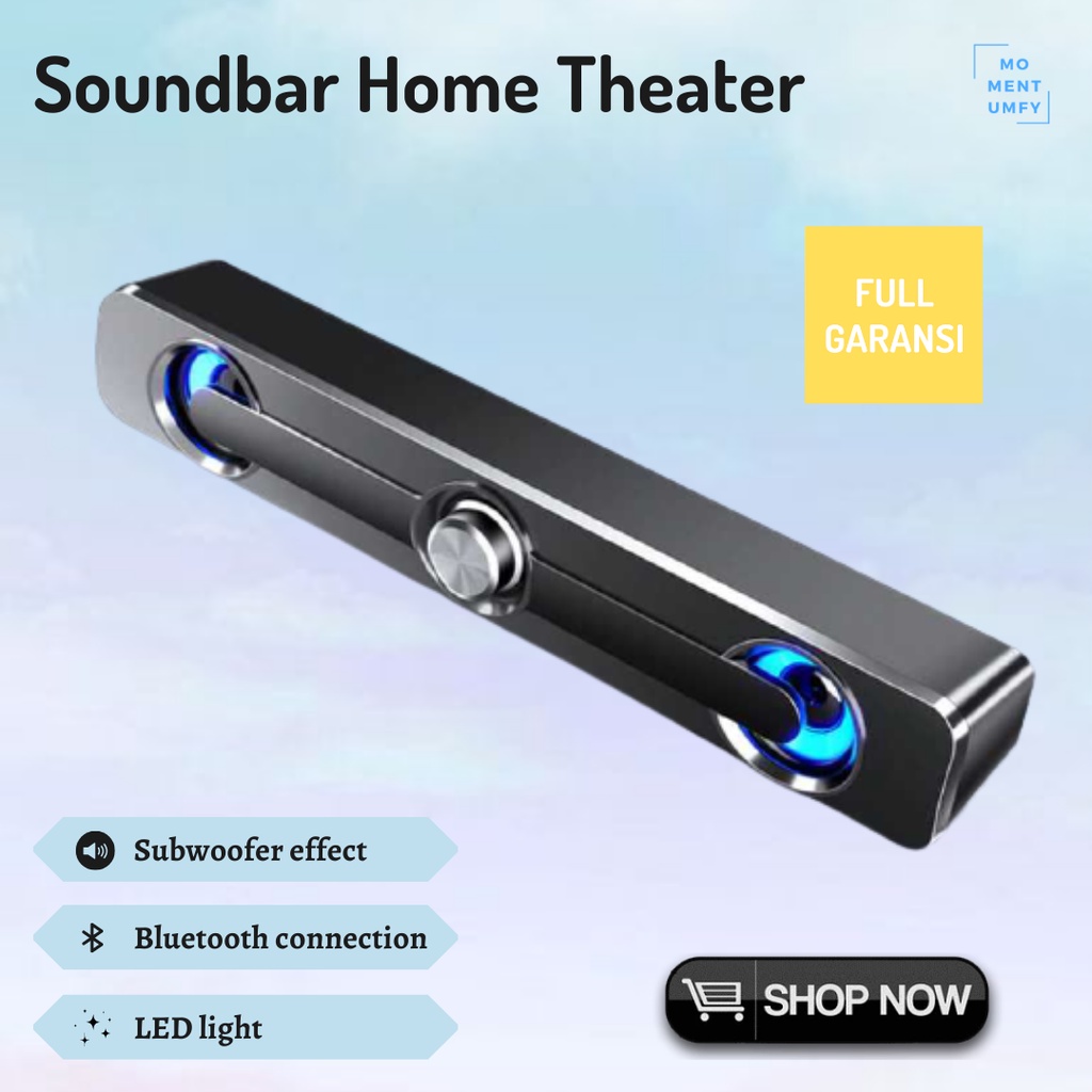Soundbar Speaker Spiker Bass TV Home Theater Teater Bluetooth Subwoofer Soundbar Besar Murah Bagus