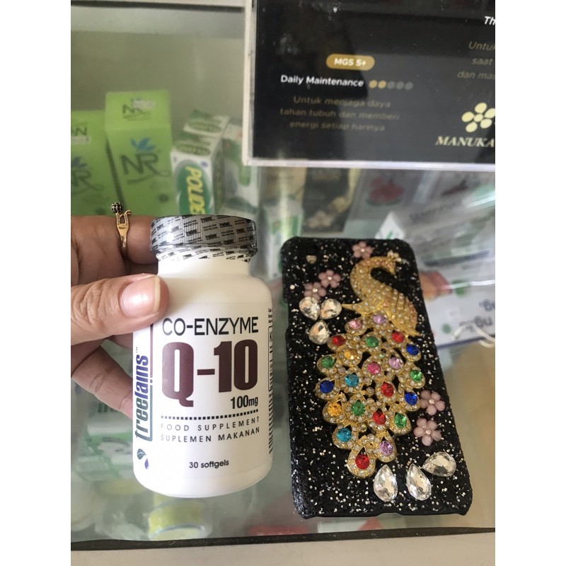 Treelains Co Enzyme Q10 100mg (30 Softgels) Suplemen Jantung, CoQ10, Ubiquinol, Koenzim Q10
